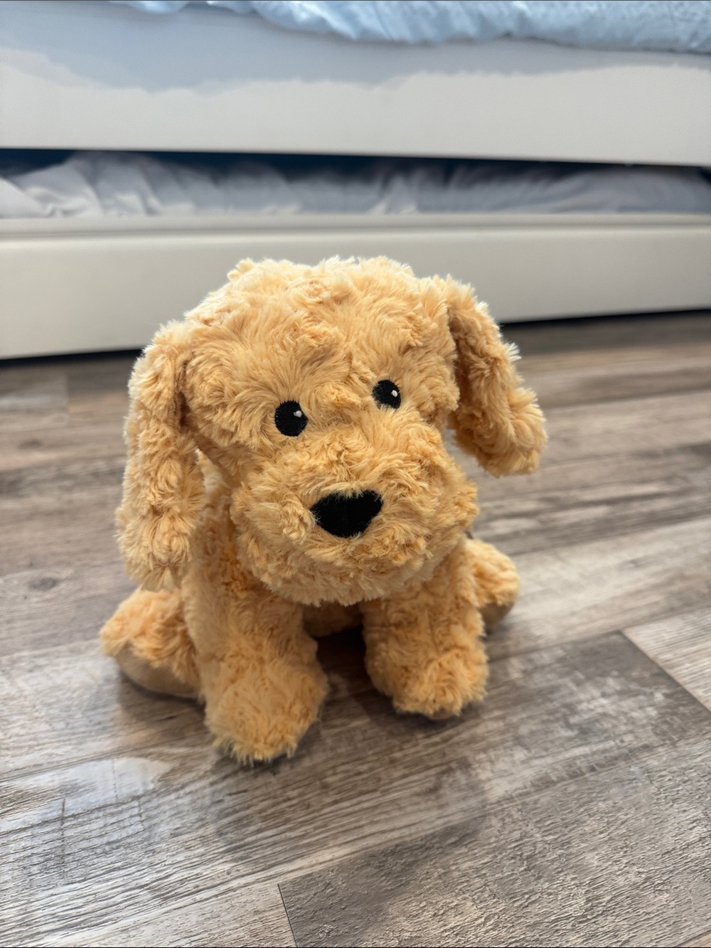 Plush Tan Puppy Dog Stuffed Animal - Soft Cuddly Toy